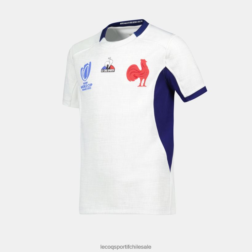 niños réplica camiseta xv de france - copa del mundo de rugby 2023 blanco T24B2695 Le Coq Sportif ropa