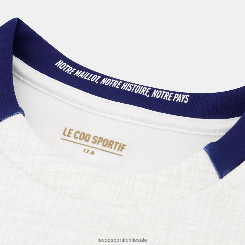 niños réplica camiseta xv de france - copa del mundo de rugby 2023 blanco T24B2695 Le Coq Sportif ropa