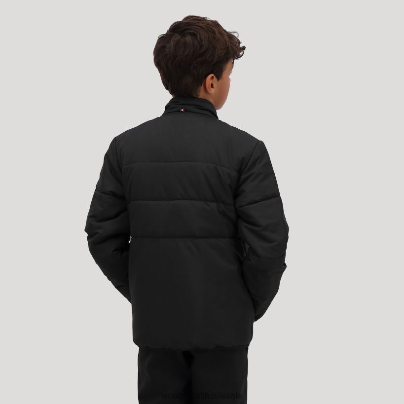 niños chaqueta negra T24B2657 Le Coq Sportif ropa