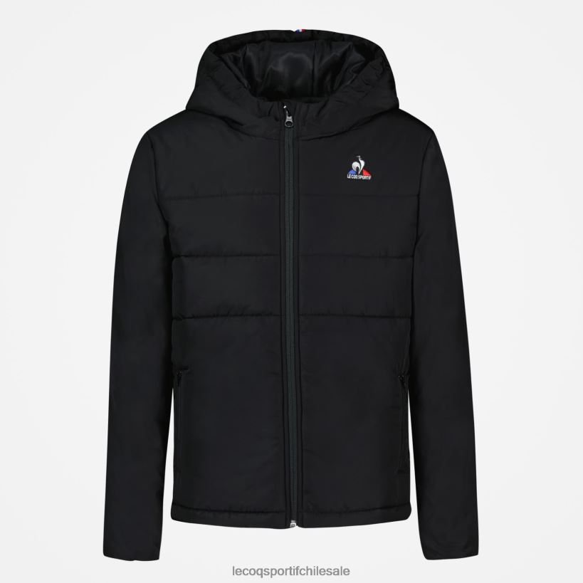 niños chaqueta negra T24B2658 Le Coq Sportif ropa