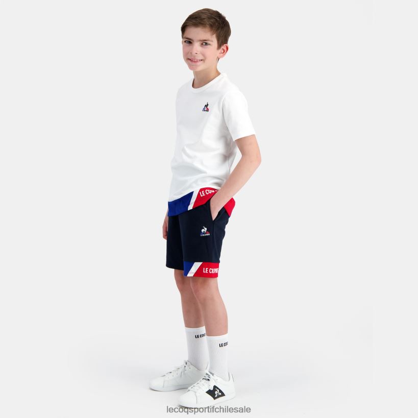 niños pantalones cortos azul T24B2407 Le Coq Sportif ropa