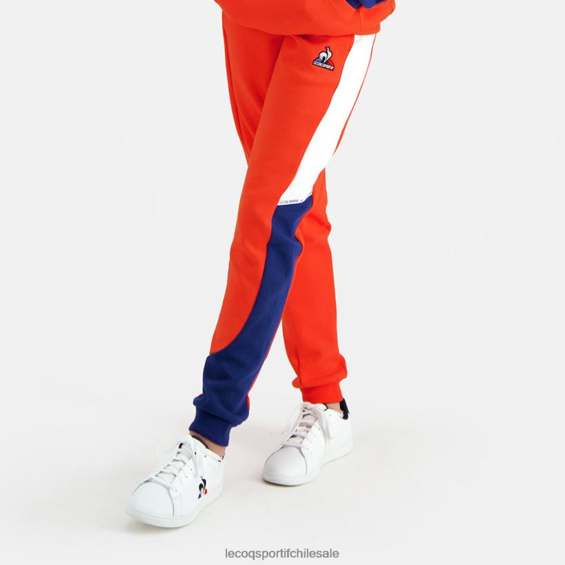 niños pantalones naranja T24B2642 Le Coq Sportif ropa