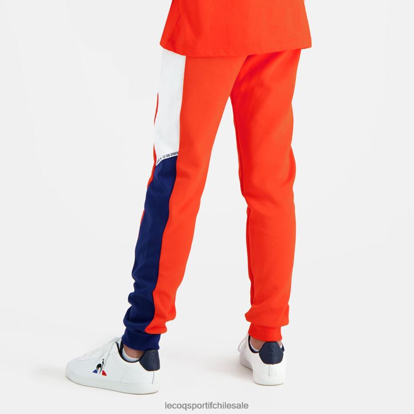 niños pantalones naranja T24B2642 Le Coq Sportif ropa