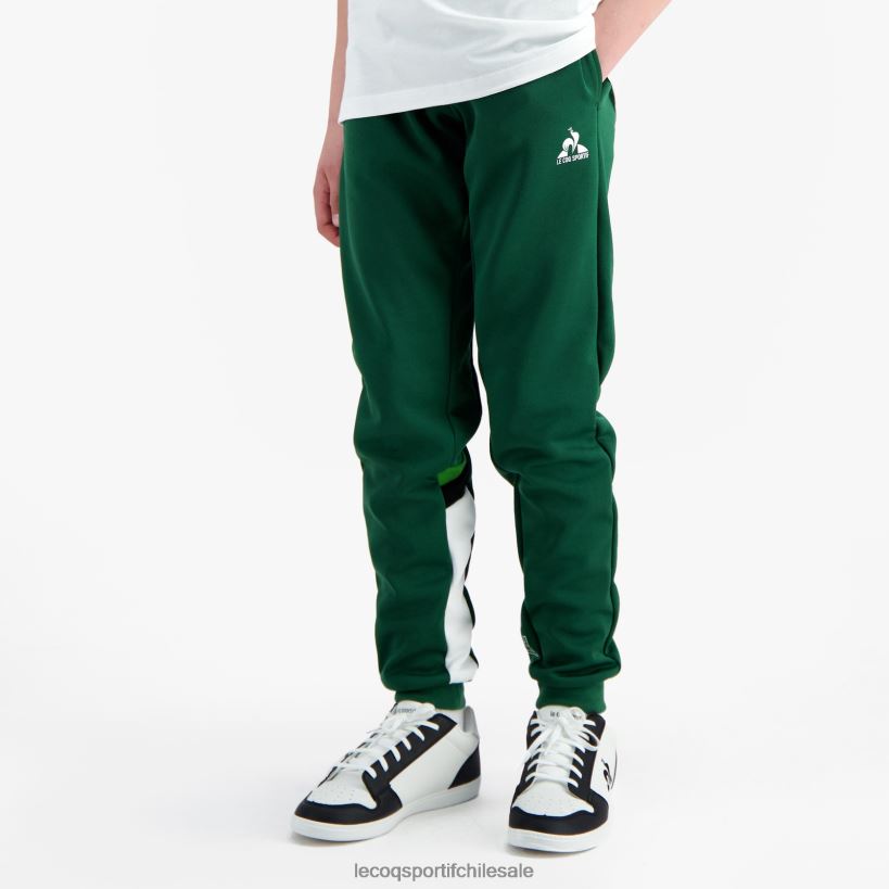 niños pantalones verdes T24B2406 Le Coq Sportif ropa