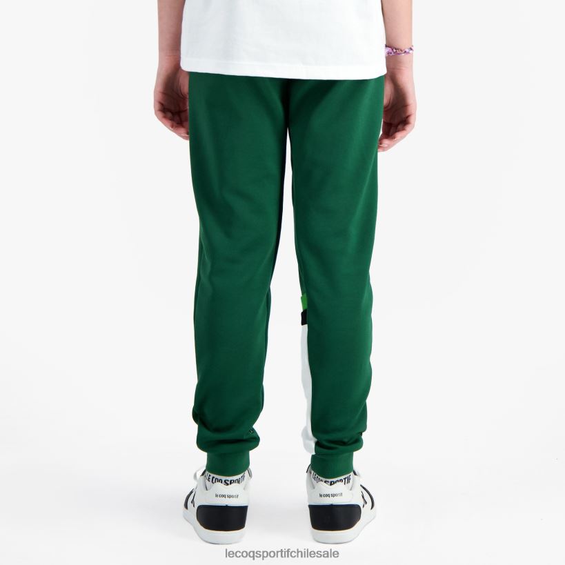 niños pantalones verdes T24B2406 Le Coq Sportif ropa