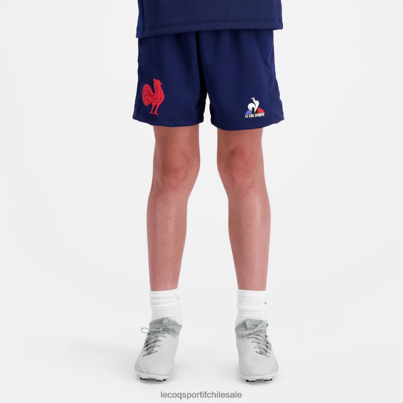 niños réplica corta - xv de france azul T24B2413 Le Coq Sportif ropa