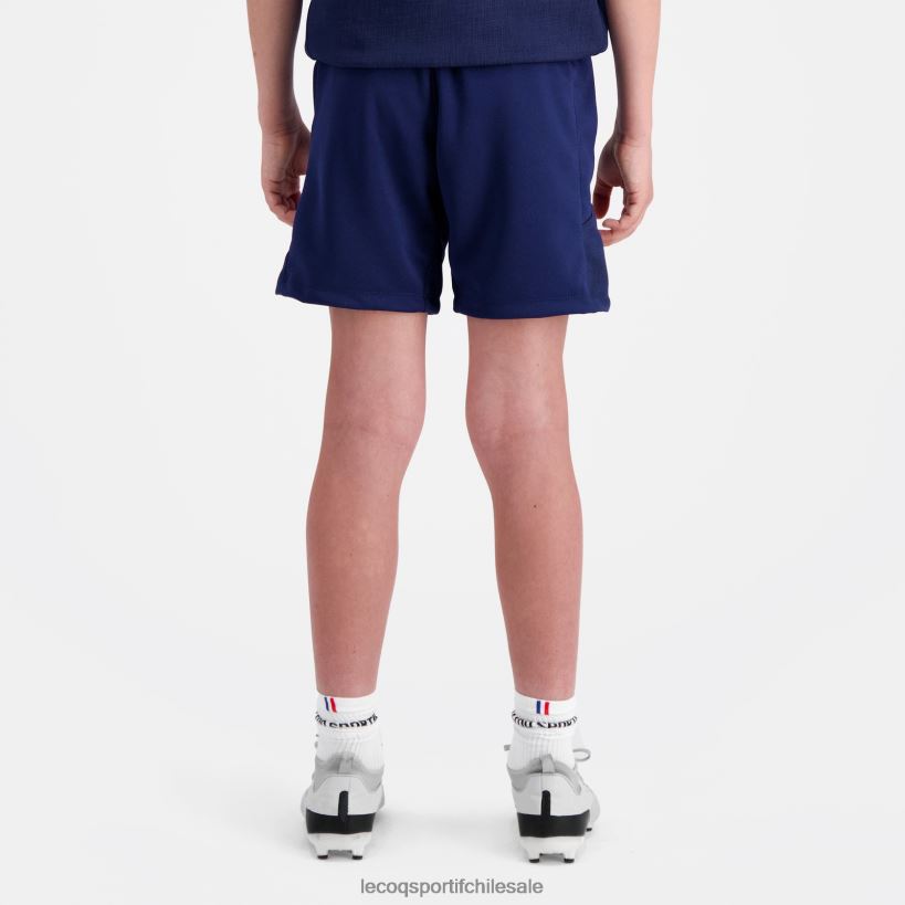 niños réplica corta - xv de france azul T24B2413 Le Coq Sportif ropa