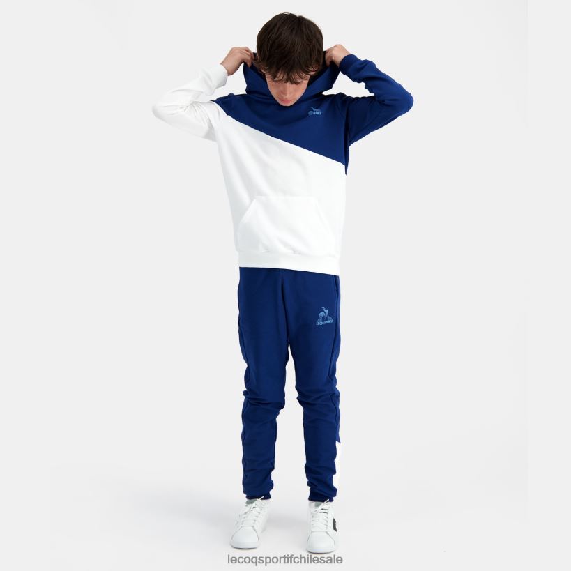 niños sudadera con capucha azul T24B2395 Le Coq Sportif ropa