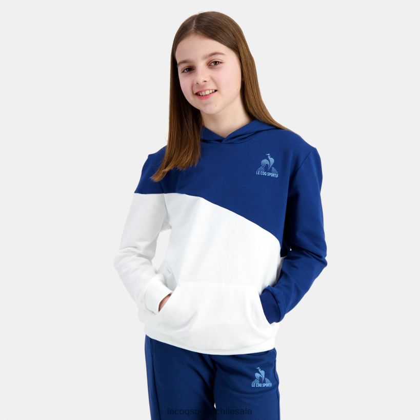 niños sudadera con capucha azul T24B2395 Le Coq Sportif ropa