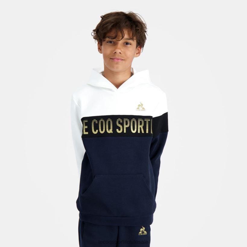 niños sudadera con capucha azul T24B2638 Le Coq Sportif ropa