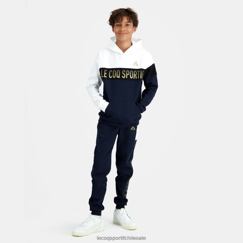 niños sudadera con capucha azul T24B2638 Le Coq Sportif ropa