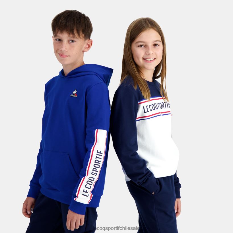 niños sudadera con capucha azul T24B2653 Le Coq Sportif ropa
