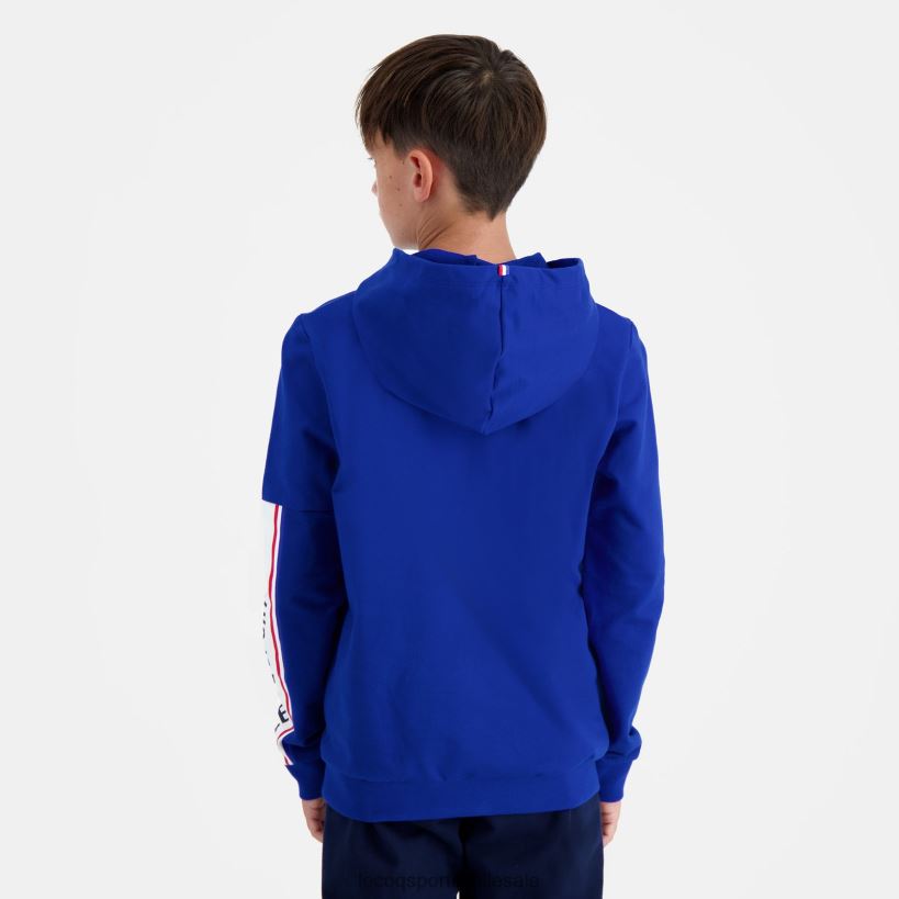 niños sudadera con capucha azul T24B2653 Le Coq Sportif ropa
