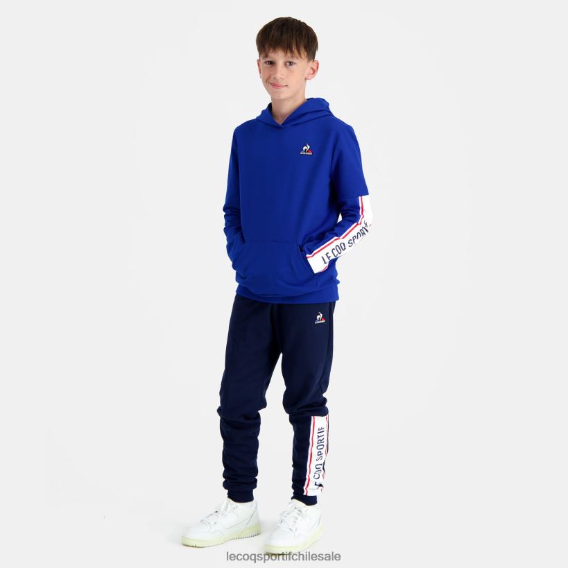 niños sudadera con capucha azul T24B2653 Le Coq Sportif ropa