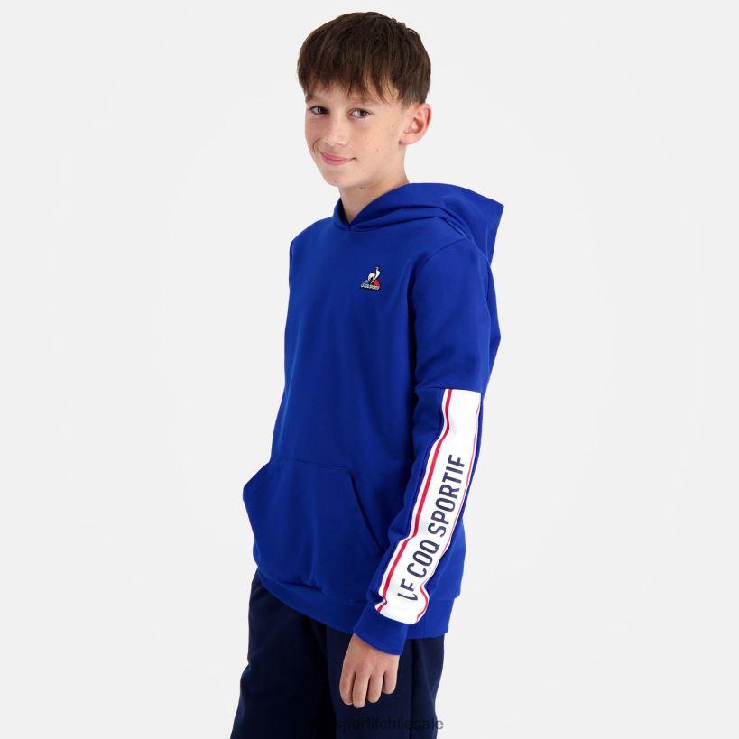 niños sudadera con capucha azul T24B2653 Le Coq Sportif ropa