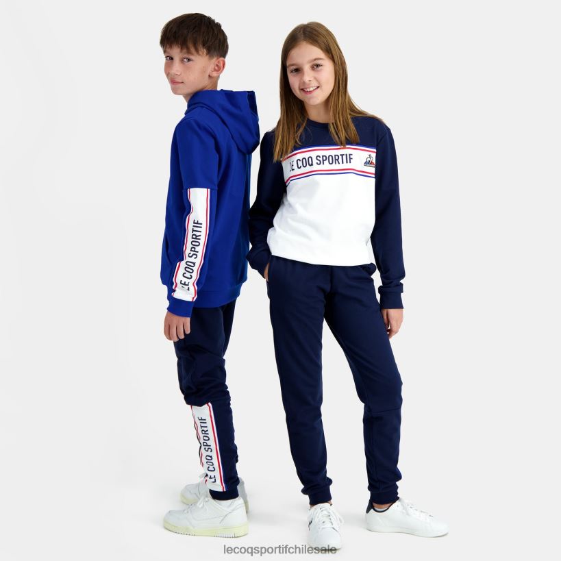niños sudadera con capucha azul T24B2653 Le Coq Sportif ropa