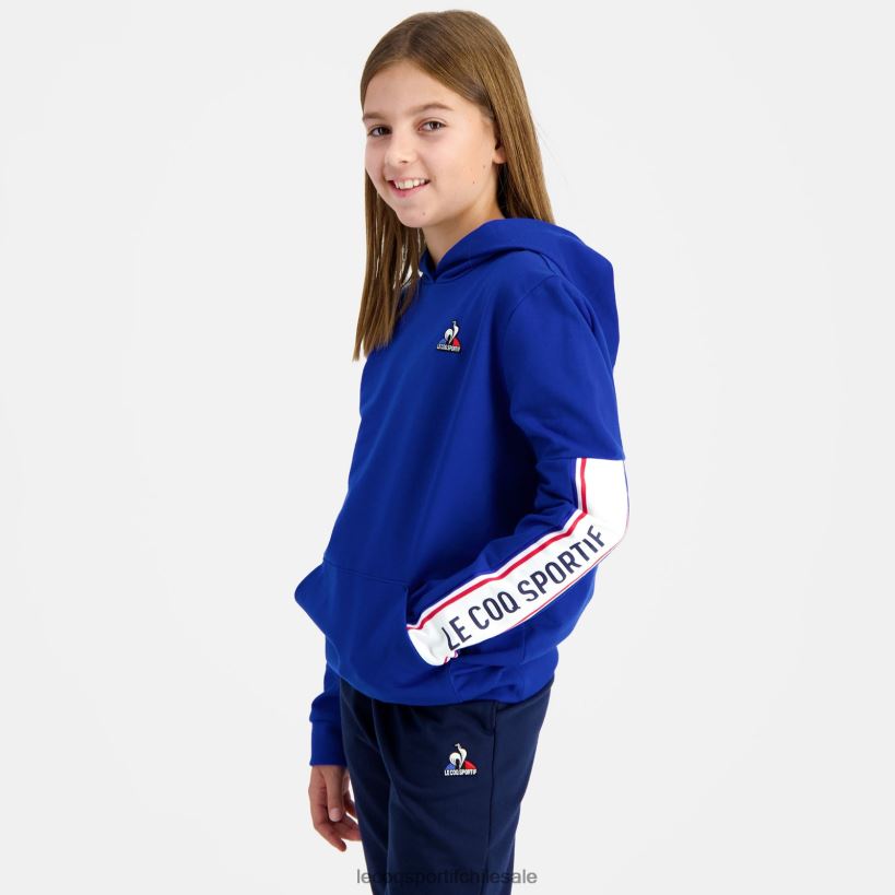 niños sudadera con capucha azul T24B2653 Le Coq Sportif ropa