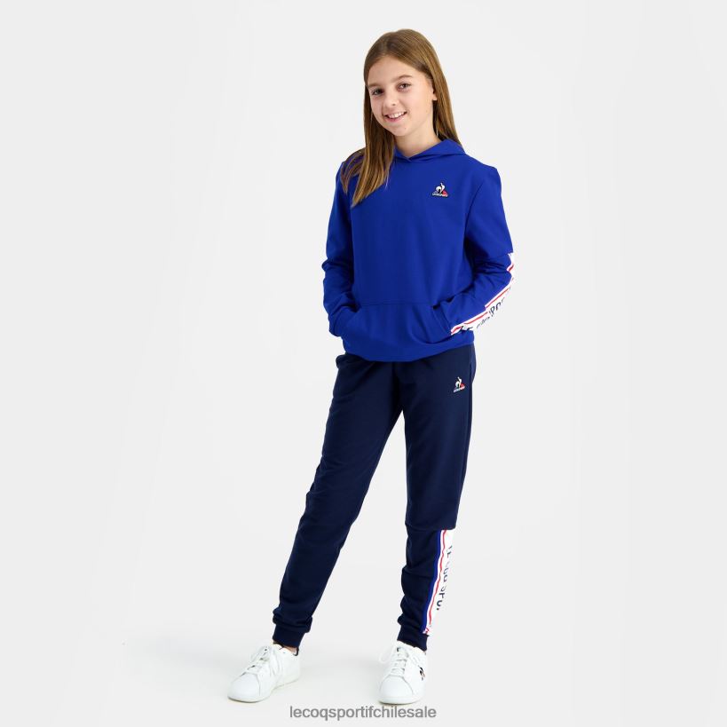 niños sudadera con capucha azul T24B2653 Le Coq Sportif ropa