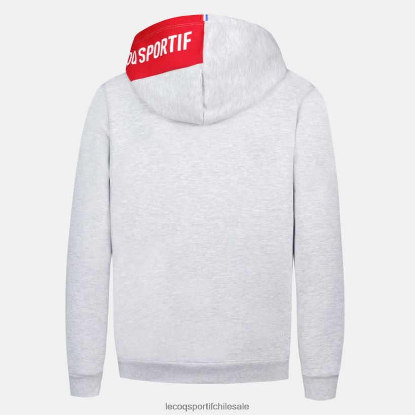 niños sudadera con capucha gris T24B2393 Le Coq Sportif ropa
