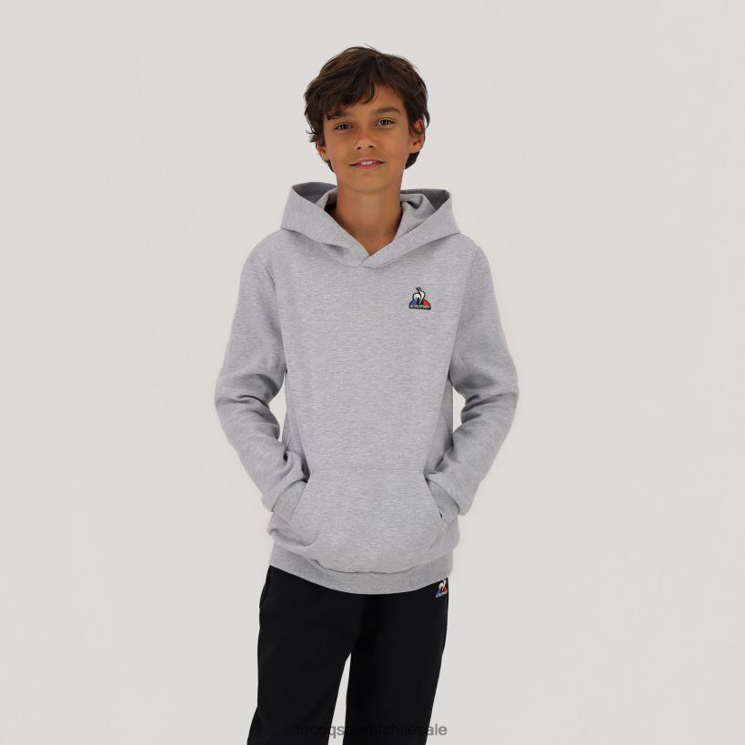 niños sudadera con capucha gris T24B2669 Le Coq Sportif ropa