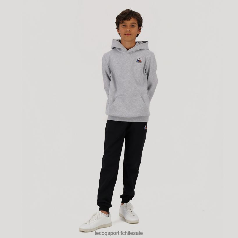 niños sudadera con capucha gris T24B2669 Le Coq Sportif ropa
