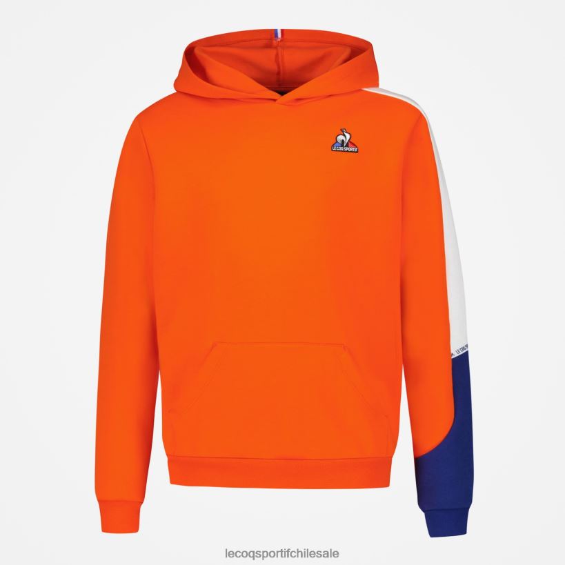niños sudadera con capucha naranja T24B2643 Le Coq Sportif ropa