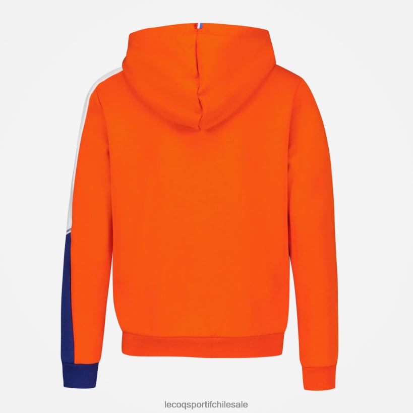 niños sudadera con capucha naranja T24B2643 Le Coq Sportif ropa
