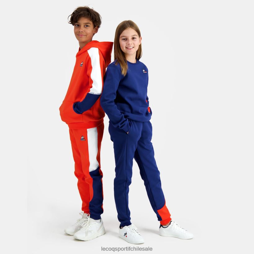 niños sudadera con capucha naranja T24B2643 Le Coq Sportif ropa