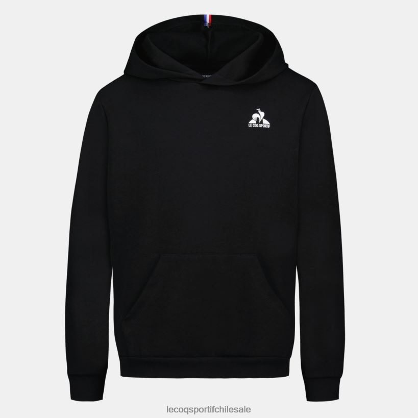 niños sudadera con capucha negra T24B2399 Le Coq Sportif ropa