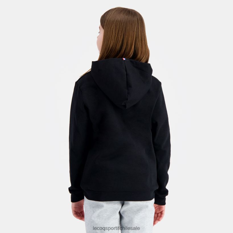 niños sudadera con capucha negra T24B2399 Le Coq Sportif ropa