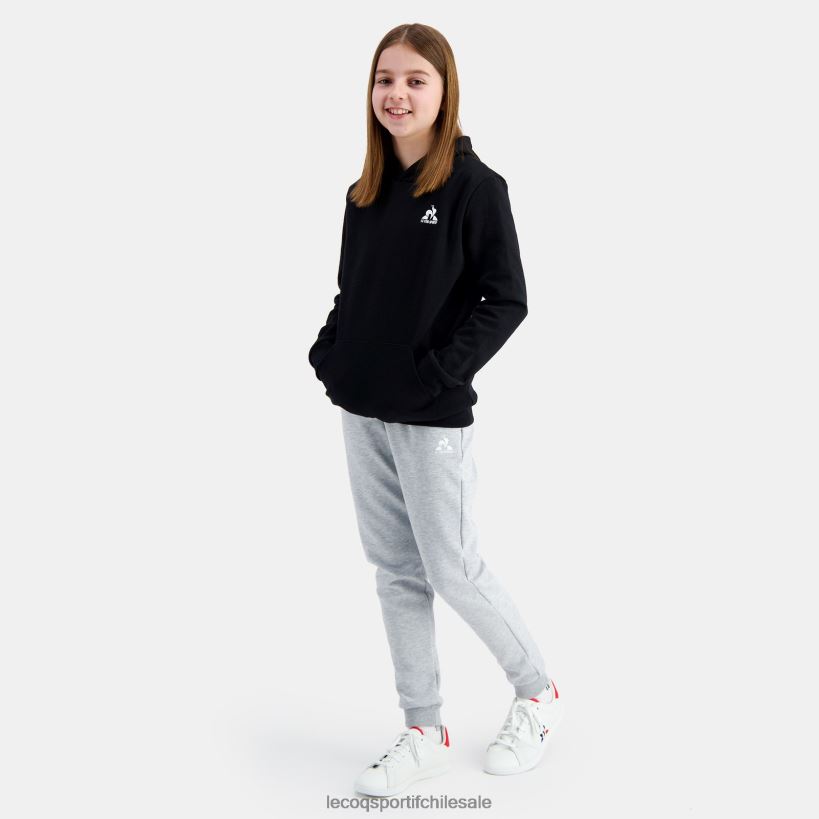 niños sudadera con capucha negra T24B2399 Le Coq Sportif ropa