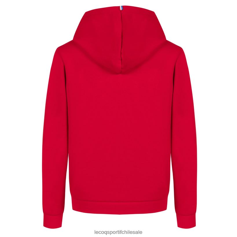 niños sudadera con capucha roja T24B2668 Le Coq Sportif ropa