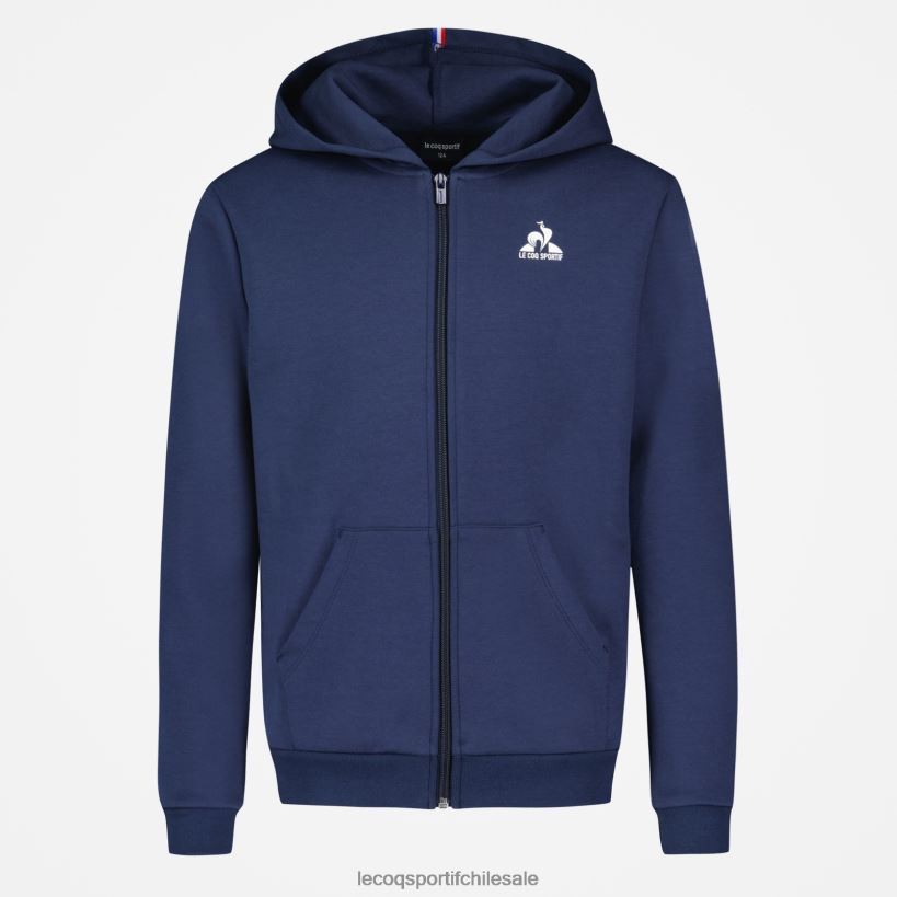niños sudadera con capucha y cremallera azul T24B2398 Le Coq Sportif ropa