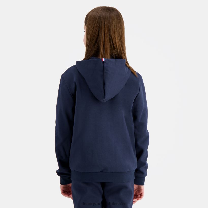 niños sudadera con capucha y cremallera azul T24B2398 Le Coq Sportif ropa