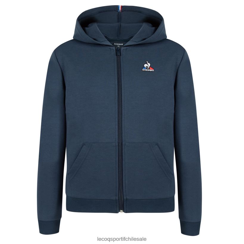 niños sudadera con capucha y cremallera azul T24B2670 Le Coq Sportif ropa