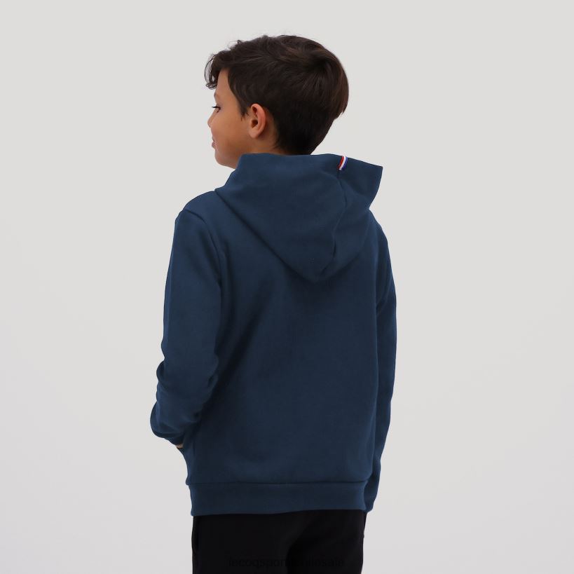 niños sudadera con capucha y cremallera azul T24B2670 Le Coq Sportif ropa
