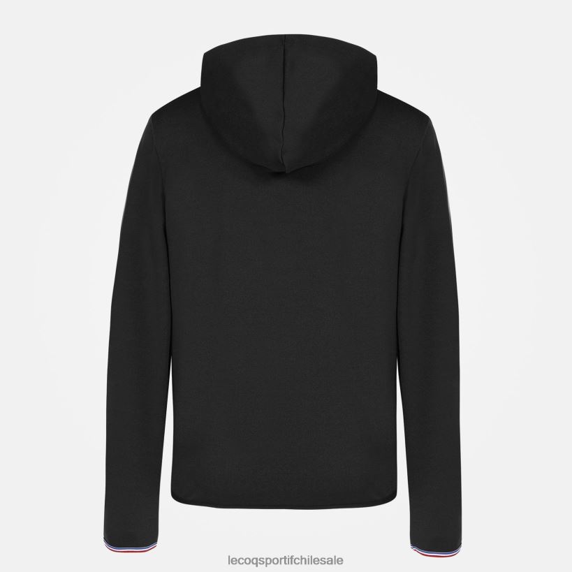 niños sudadera con capucha y cremallera negra T24B2400 Le Coq Sportif ropa
