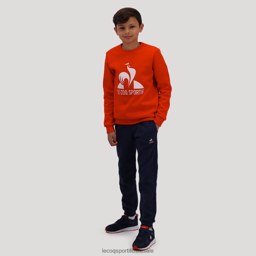 niños sudadera roja T24B2659 Le Coq Sportif ropa