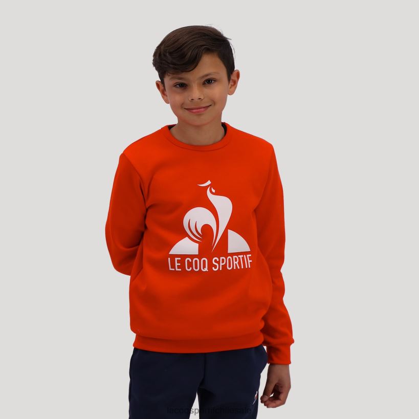 niños sudadera roja T24B2659 Le Coq Sportif ropa
