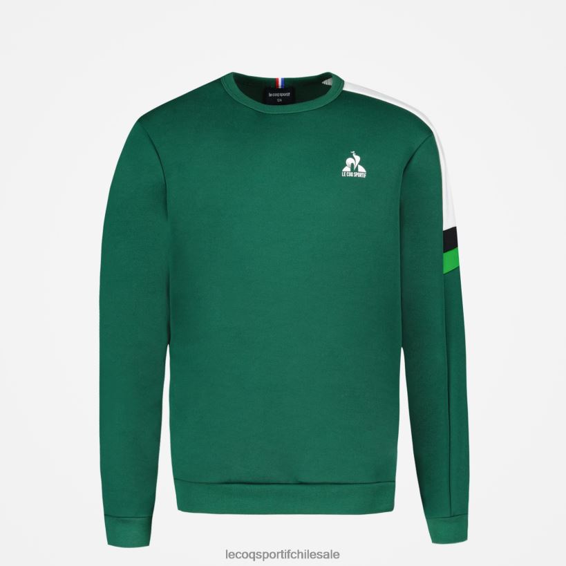 niños sudadera verde T24B2392 Le Coq Sportif ropa