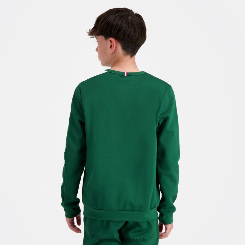 niños sudadera verde T24B2392 Le Coq Sportif ropa