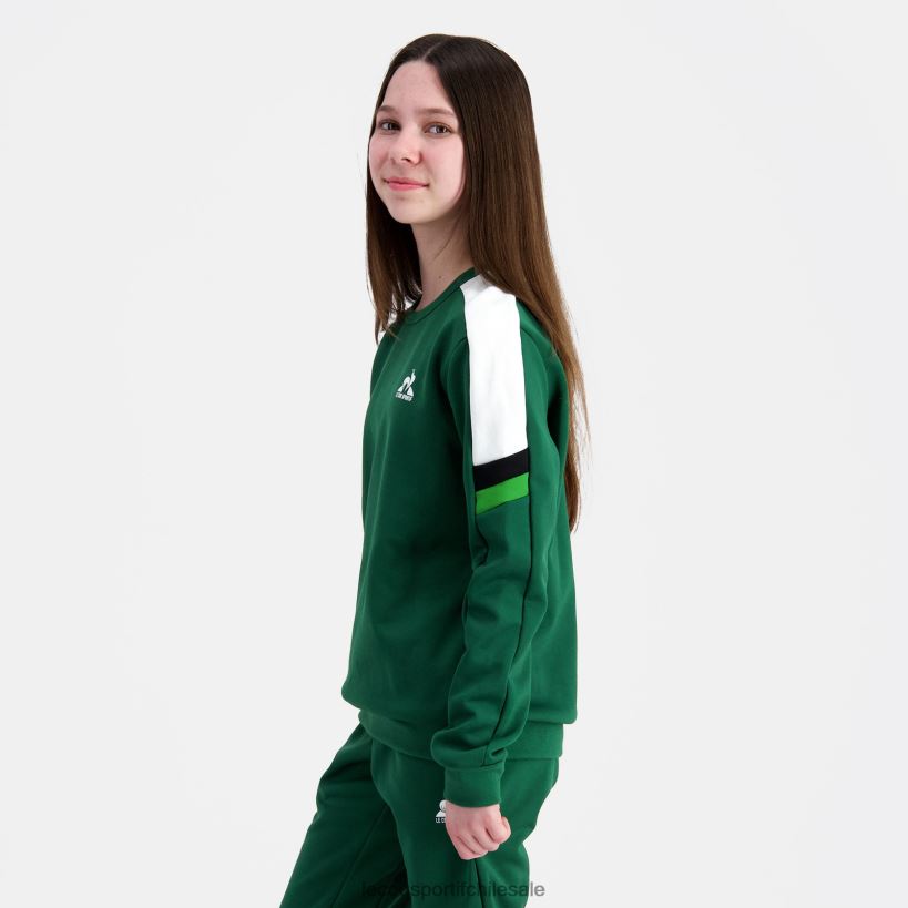 niños sudadera verde T24B2392 Le Coq Sportif ropa