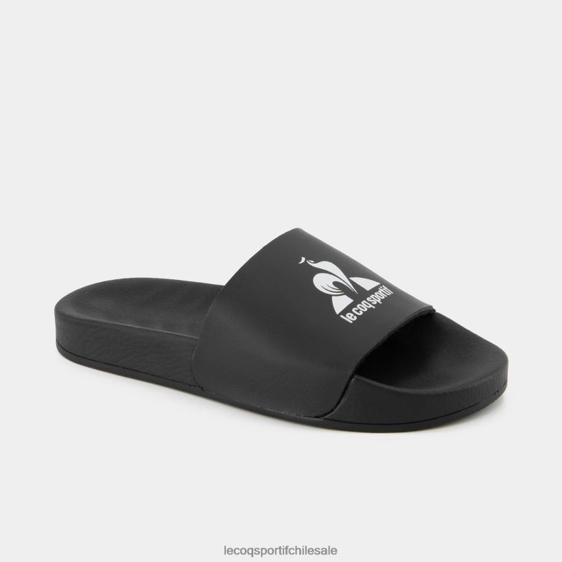 niños diapositivas hechas en francia negro T24B2426 Le Coq Sportif zapatos
