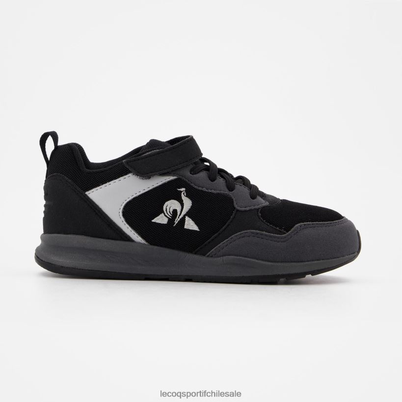 niños zapato r500 deporte negro T24B2422 Le Coq Sportif zapatos