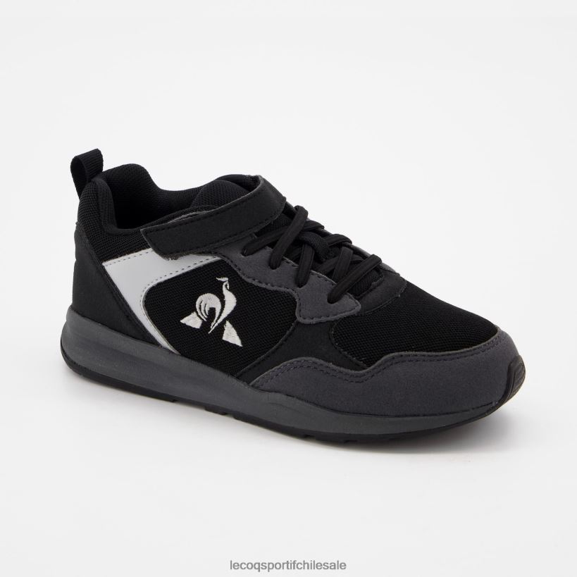 niños zapato r500 deporte negro T24B2422 Le Coq Sportif zapatos