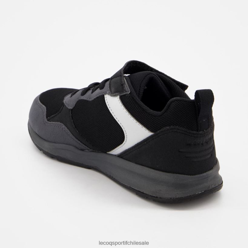 niños zapato r500 deporte negro T24B2422 Le Coq Sportif zapatos