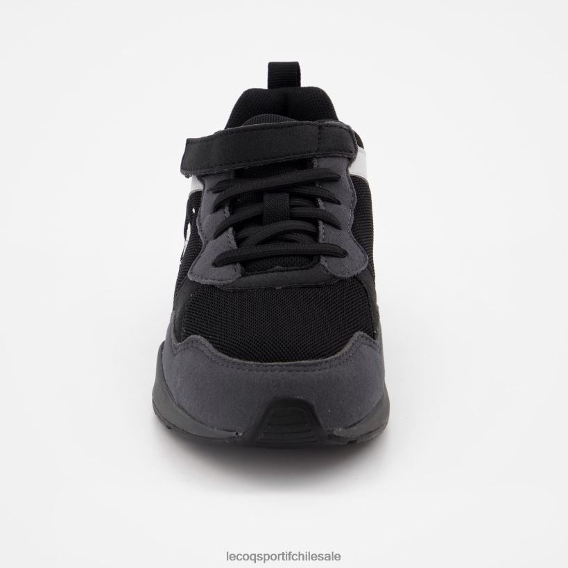 niños zapato r500 deporte negro T24B2422 Le Coq Sportif zapatos