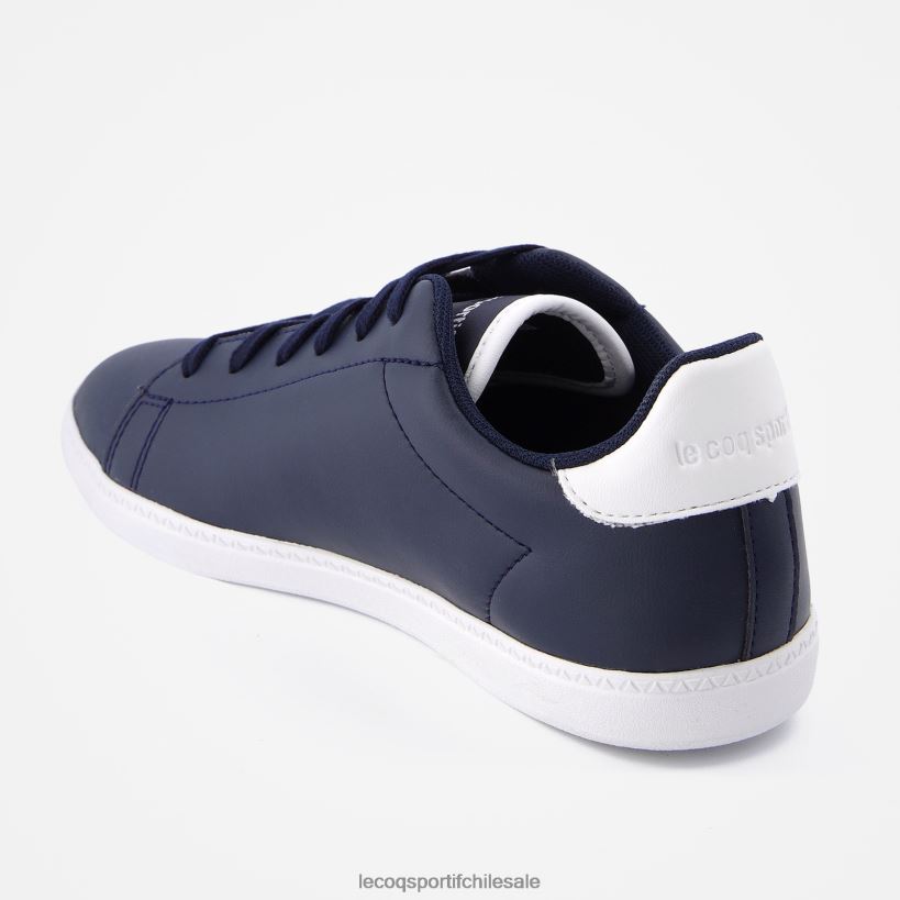 niños zapato cancha junior azul T24B2688 Le Coq Sportif zapatos